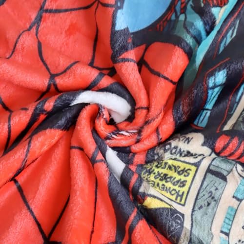 Superhero Spider Blanket Soft Flannel Cozy Throw Blanket for Couch Bed Car-40" x 50"
