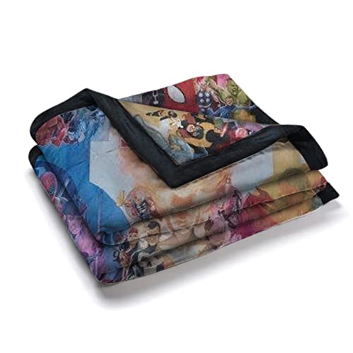 Marvel 80th Anniversary Fleece Softest Throw Blanket| Measures 60 x 45 Inches
