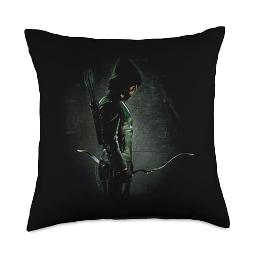 Green Arrow Arrow: TV Series in The Shadows Throw Pillow, 18x18, Multicolor