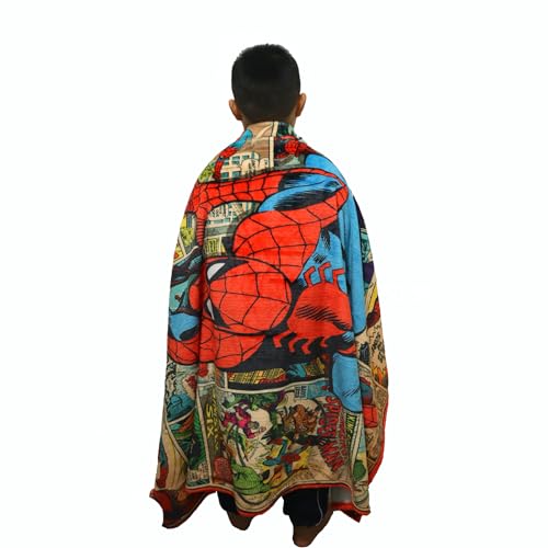 Superhero Spider Blanket Soft Flannel Cozy Throw Blanket for Couch Bed Car-40" x 50"