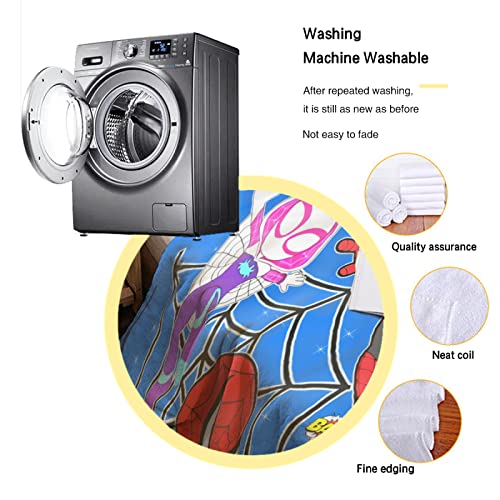 Cartoon Blanket Soft Flannel Blankets for Home Decor Manga Movie Splicing Bedding Couch Living Room All Season 50" X 40"