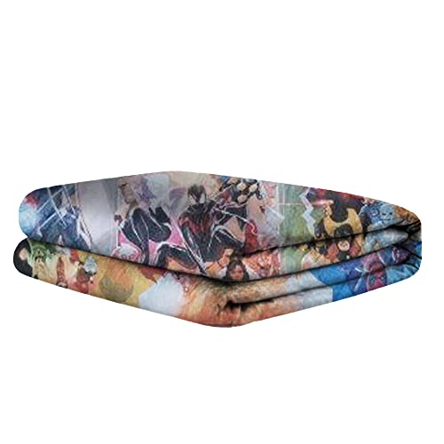 Marvel 80th Anniversary Fleece Softest Throw Blanket| Measures 60 x 45 Inches