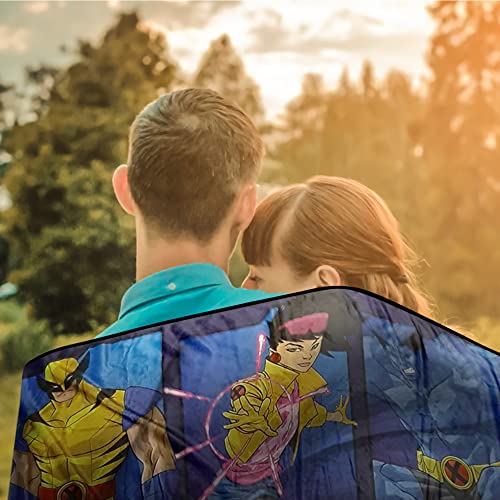 Marvel X-Men Team Fleece Softest Throw Blanket| Measures 60 x 45 Inches