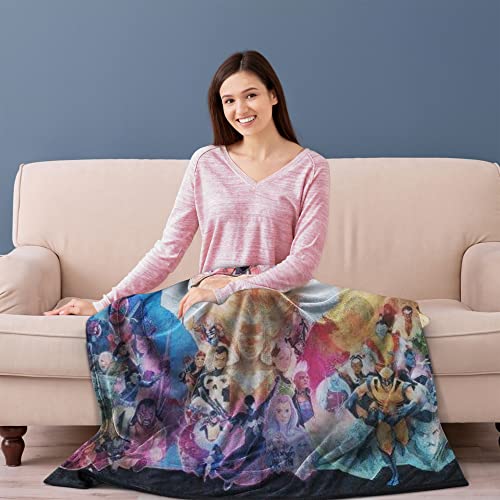 Marvel 80th Anniversary Fleece Softest Throw Blanket| Measures 60 x 45 Inches