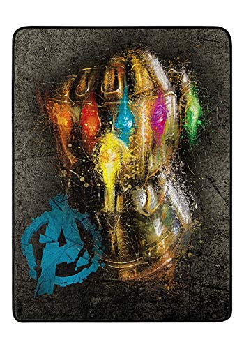 Northwest Avengers Micro Raschel Throw Blanket, 46" x 60", Gauntlet