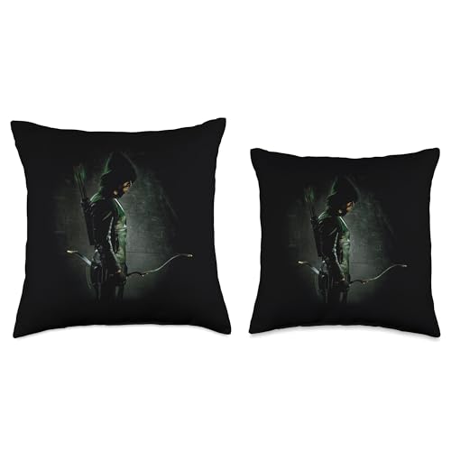 Green Arrow Arrow: TV Series in The Shadows Throw Pillow, 18x18, Multicolor