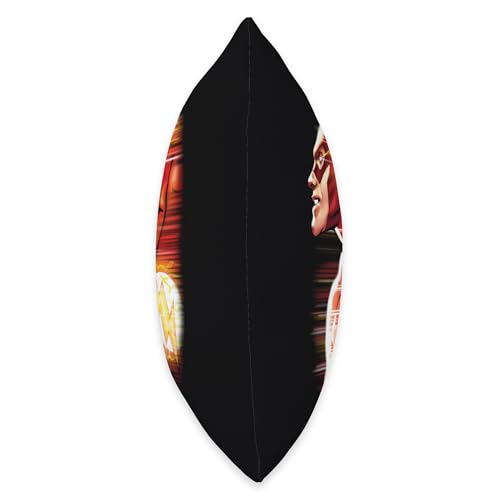 The Flash Speed Head Throw Pillow, 18x18, Multicolor