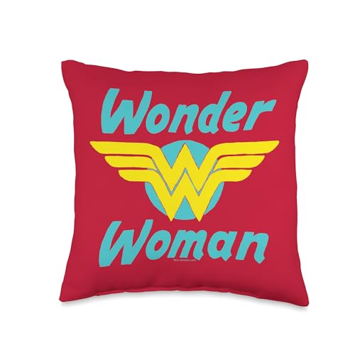 Wonder Woman Wonder Wings Throw Pillow, 16x16, Multicolor