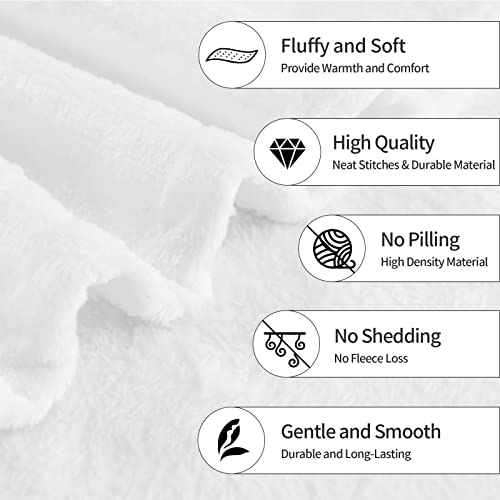 Throw Blanket Soft Plush Blanket for Couch Car Bed Blanket Flannel Soft Cozy 50"x 40"