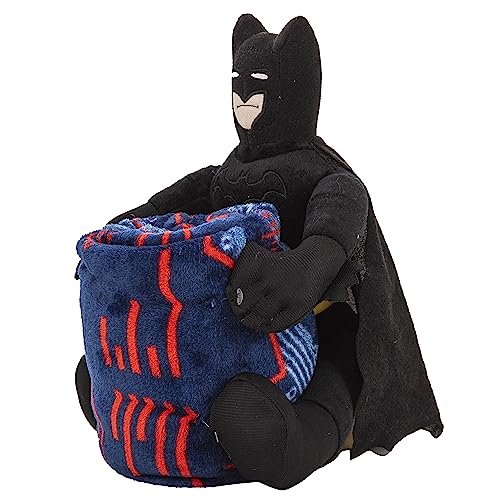 Northwest Batman Cyber Symbols Character Hugger Pillow & Silk Touch Throw Blanket Set, 40" x 50"
