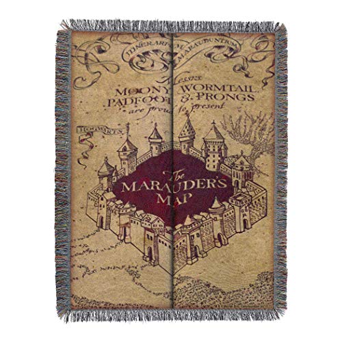Northwest Woven Tapestry Throw Blanket, 48" x 60", Marauders Map