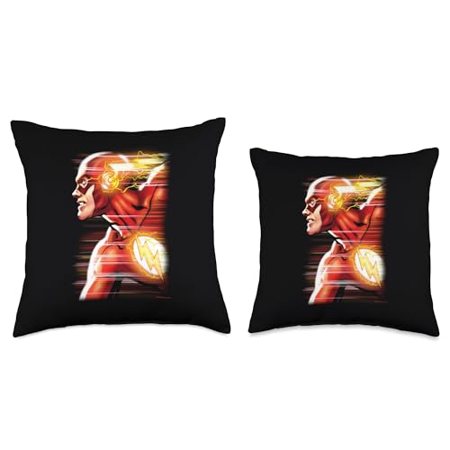 The Flash Speed Head Throw Pillow, 18x18, Multicolor