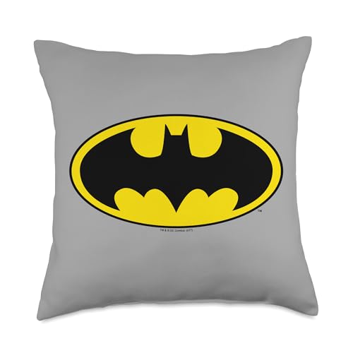 Batman Logo Throw Pillow, 18x18, Multicolor