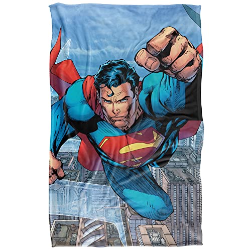 Superman Blue Sky Superman Officially Licensed Silky Touch Super Soft Throw Blanket 36" x 58"