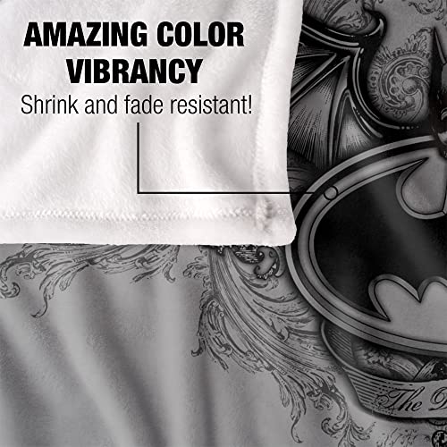 Batman Winged Logo Officially Licensed Silky Touch Super Soft Throw Blanket 50" x 60"