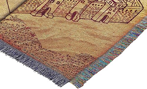 Northwest Woven Tapestry Throw Blanket, 48" x 60", Marauders Map