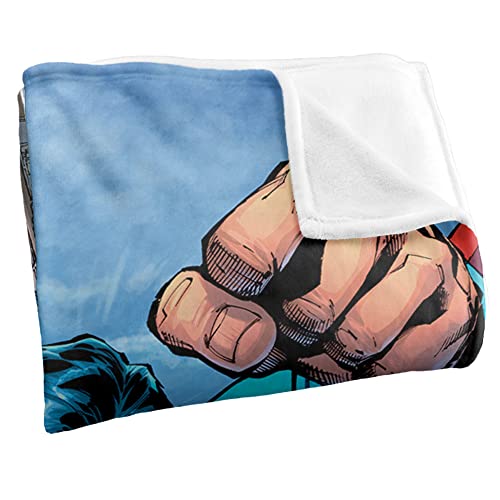 Superman Blue Sky Superman Officially Licensed Silky Touch Super Soft Throw Blanket 36" x 58"