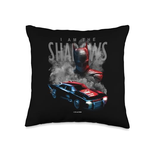 Batman Batmobile Throw Pillow, 16x16, Multicolor
