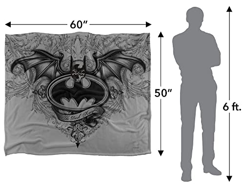 Batman Winged Logo Officially Licensed Silky Touch Super Soft Throw Blanket 50" x 60"