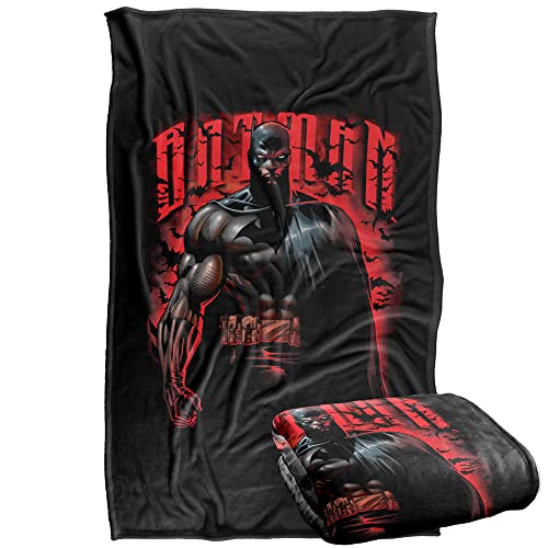 Batman Red Knight Silky Touch Super Soft Throw Blanket 36" x 58",Red Knight
