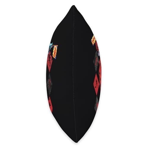 Harley Quinn Pow Throw Pillow, 16x16, Multicolor