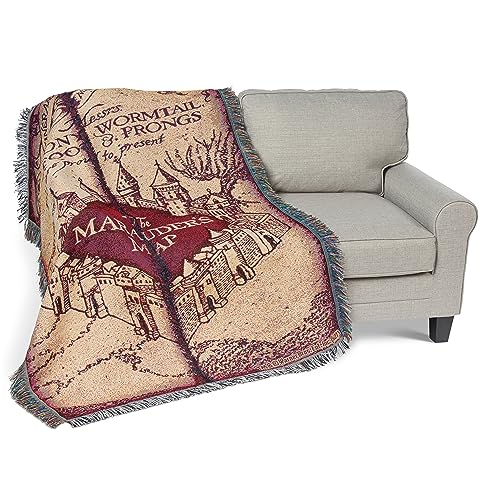Northwest Woven Tapestry Throw Blanket, 48" x 60", Marauders Map