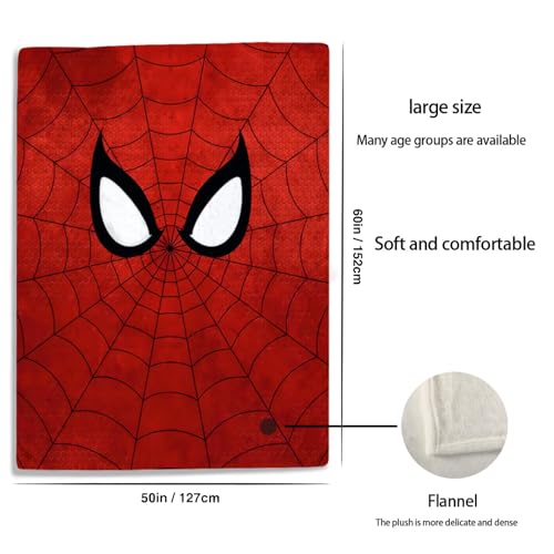 Hero Flannel Blanket Soft Comfortable and Throw Warm Blanket Fits Couch Sofa Bedroom Living Room Suitable for Kids Adults 50"x60"
