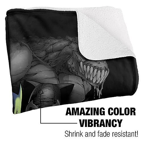 Batman Blanket, 50"x60", Villains Unleashed Silky Touch Sherpa Back Super Soft Throw Blanket
