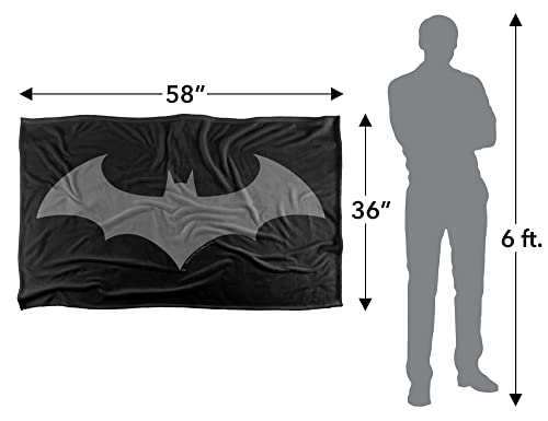 Batman Hush Logo Silky Touch Super Soft Throw Blanket 36" x 58",Hush Logo