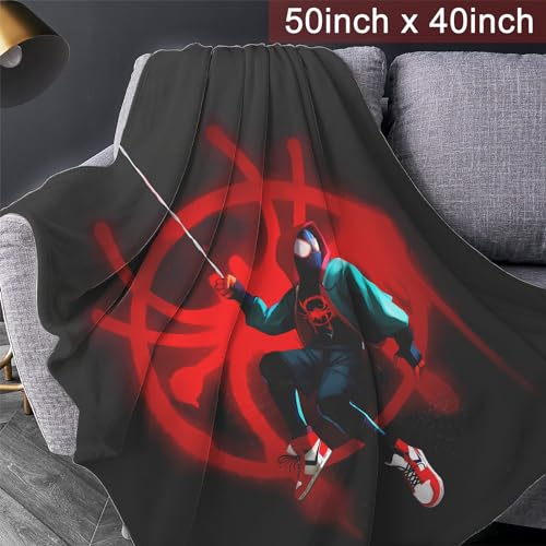 Cool Hero Flannel Fleece Blanket Super Soft Throw Blanket Cozy Bed Blanket for Home/Chair/Car/Sofa (50"x40", Red)