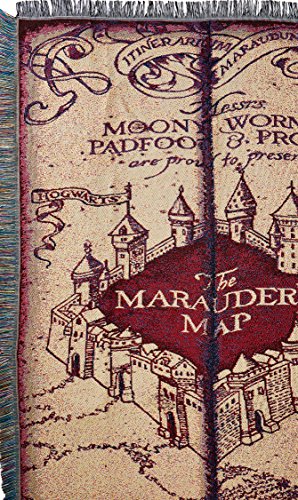 Northwest Woven Tapestry Throw Blanket, 48" x 60", Marauders Map