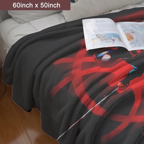 Cool Hero Flannel Fleece Blanket Super Soft Throw Blanket Cozy Bed Blanket for Home/Chair/Car/Sofa (50"x40", Red)