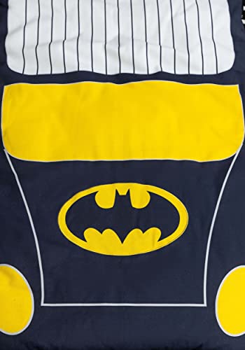 Kid's Batmobile Sleeping Bag, Batman Slumber Bag for Boys & Girls, Warm Cozy & Soft Superhero Sleep Mat for Children ST