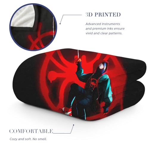 Cool Hero Flannel Fleece Blanket Super Soft Throw Blanket Cozy Bed Blanket for Home/Chair/Car/Sofa (50"x40", Red)