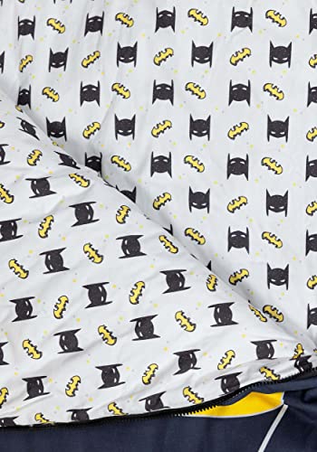 Kid's Batmobile Sleeping Bag, Batman Slumber Bag for Boys & Girls, Warm Cozy & Soft Superhero Sleep Mat for Children ST