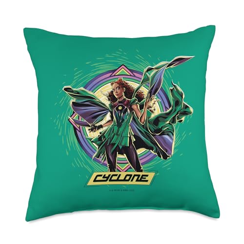DC Comics Black Adam Cyclone Throw Pillow, 18x18, Multicolor