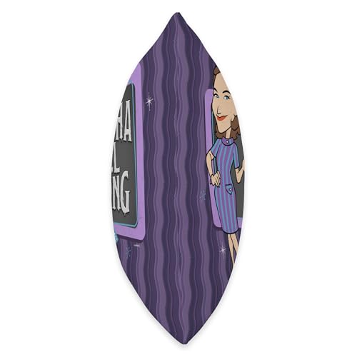 Marvel WandaVision Agatha All Along Purple Retro Throw Pillow, 16x16, Multicolor