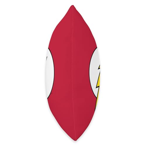 The Flash Logo Distressed Throw Pillow, 16x16, Multicolor