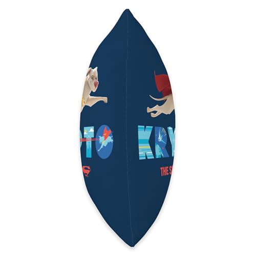 DC Comics DC League Pets Krypto The Super Dog to The Rescue Throw Pillow, 18x18, Multicolor