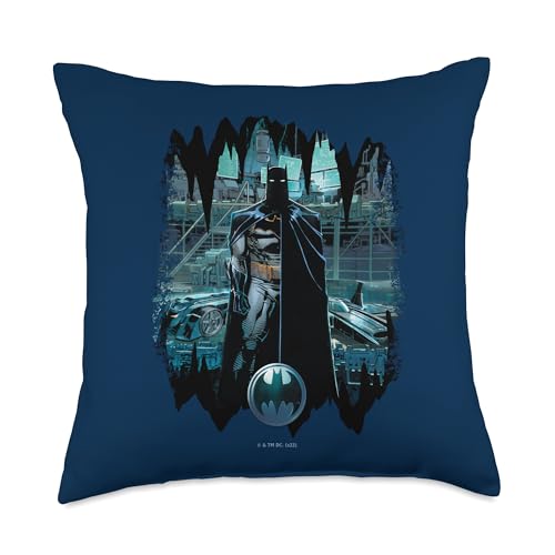 DC Comics Batman Solo Cave Throw Pillow, 18x18, Multicolor