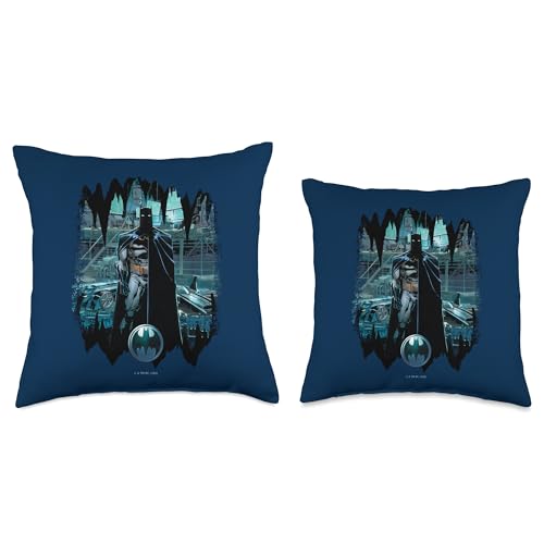 DC Comics Batman Solo Cave Throw Pillow, 18x18, Multicolor