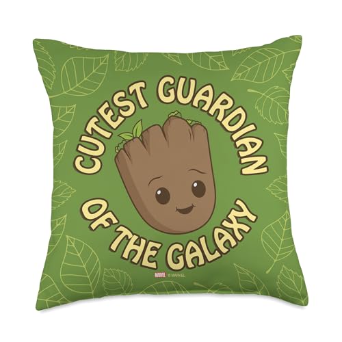 Marvel Studios I Am Groot Cutest Guardian in The Galaxy Throw Pillow, 18x18, Multicolor