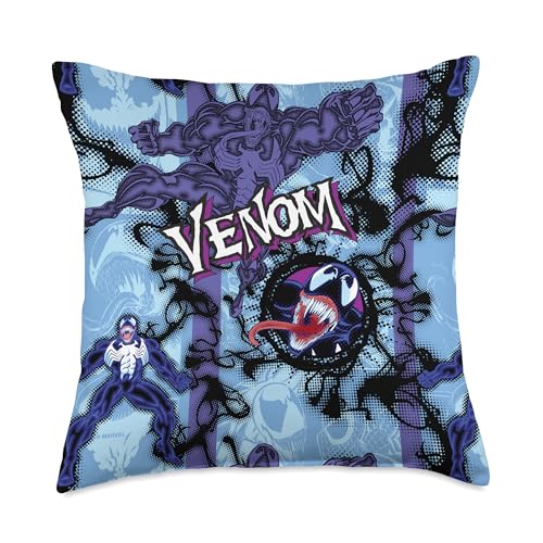 Marvel Venom Eddie Brock Symbiote Print Throw Pillow, 18x18, Multicolor