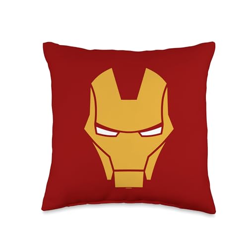 Marvel Avengers Iron Man Big Face Throw Pillow, 16x16, Multicolor