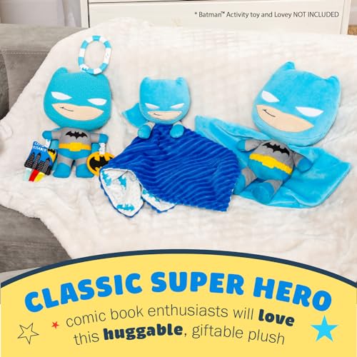 KIDS PREFERRED DC Comics The Batman Soft Huggable Stuffed Animal Cute Plush Toy for Toddler Boys and Girls, Gift for Kids, Dark Knight 10 inches