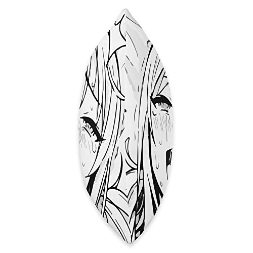 Cool Otaku Manga Anime Throw Pillows Ecchi Otaku Hentai Waifu Ahegao Girl Manga Anime Throw Pillow, 16x16, Multicolor