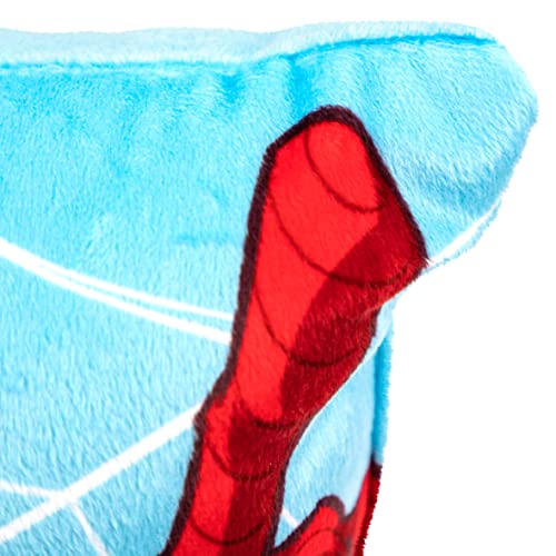 Jay Franco Marvel Spiderman Webtastic Decorative Pillow - Super Soft Throw Plush Pillow - Measures 12 x 8 Inches (Official Marvel Product)