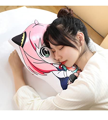 SPIRTUDE 16" Anya Forger Throw Pillow, Anya Forger Plush Pillows, Anime Cartoon Decoration Cushion (Anya Forger)