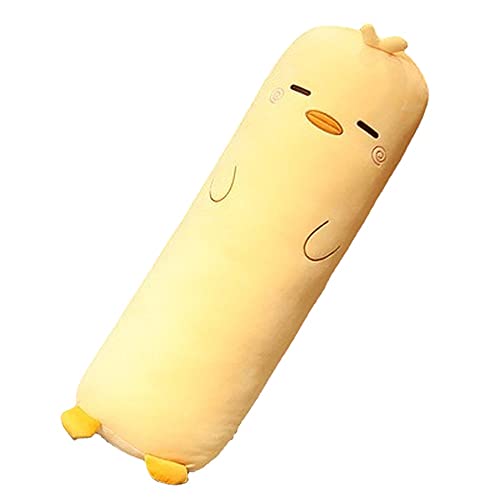 MUPI Long Plush Cute Body Pillows Cuddle Pillow Sleeping Big Pillows for Bed Kids Body Pillow Animal Shaped Pillow Boyfriend Pillow Toy Gift for Girlfriend (Yellow Duck 27 Inch )