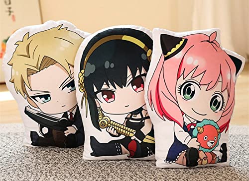 SPIRTUDE 16" Anya Forger Throw Pillow, Anya Forger Plush Pillows, Anime Cartoon Decoration Cushion (Anya Forger)